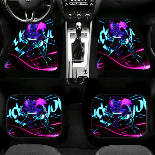 glowing league of legends akali Car floor mats Universal fit