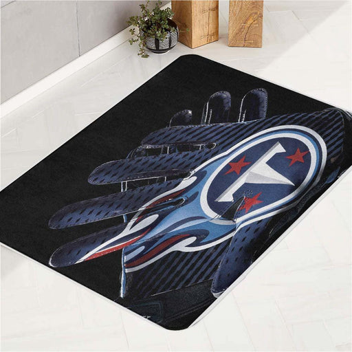 glove of tennessee titans team nfl bath rugs