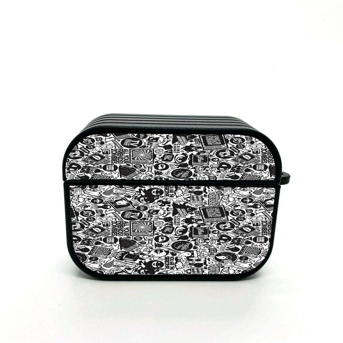 ghotic monochrome stuff airpods case