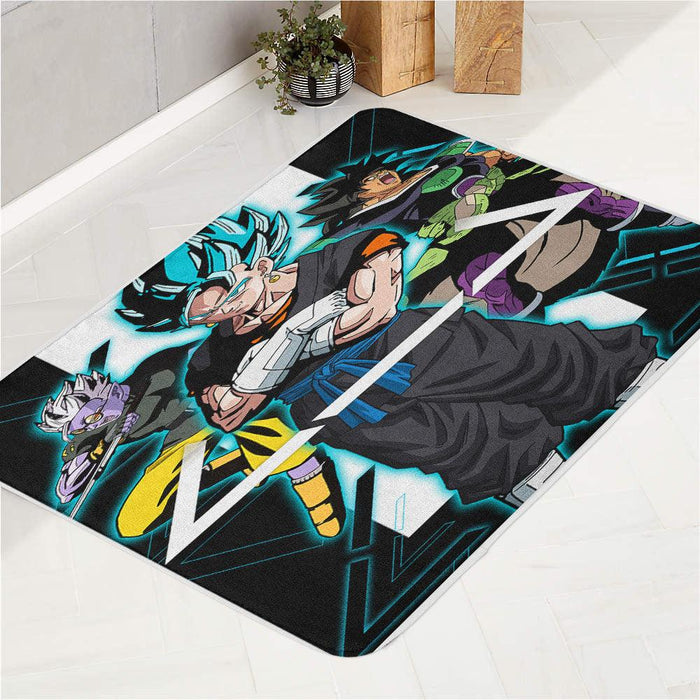 glowing line dragon ball bath rugs