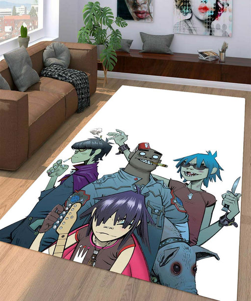 gorillaz member Living room carpet rugs