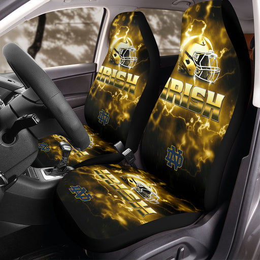 notre dame nd gold Car Seat Covers