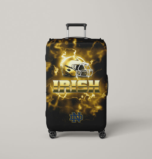notre dame nd gold Luggage Cover | suitcase
