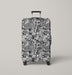 ghotic monochrome stuff Luggage Cover | suitcase