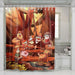 gravity falls forest shower curtains