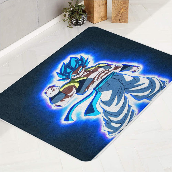 gogeta super saiyan blue bath rugs