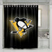 glow pittsburgh penguins nhl shower curtains