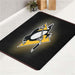 glow pittsburgh penguins nhl bath rugs