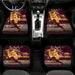 glow yellow kyrie irving cavaliers Car floor mats Universal fit