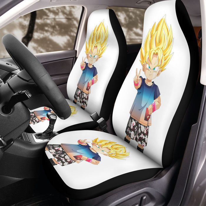 gohan peace streetwear bape Car Seat Covers