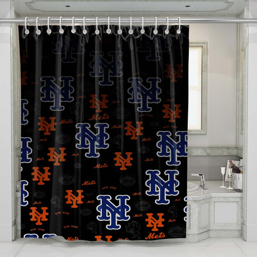 ny mets 3 shower curtains