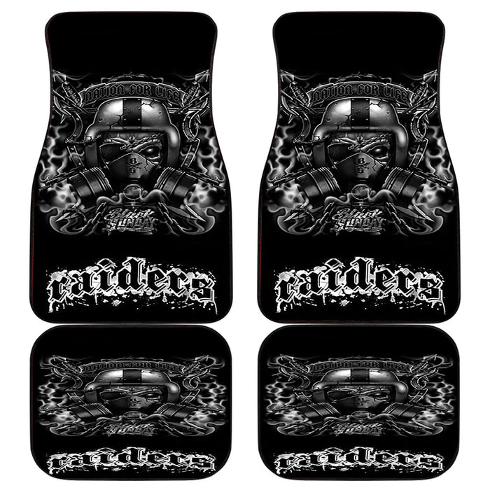 OAKLAND RAIDERS 5 Car floor mats Universal fit