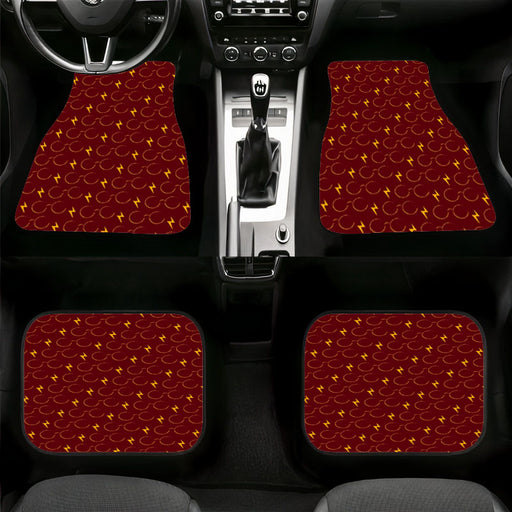 glasses with golden thunder harry potter Car floor mats Universal fit