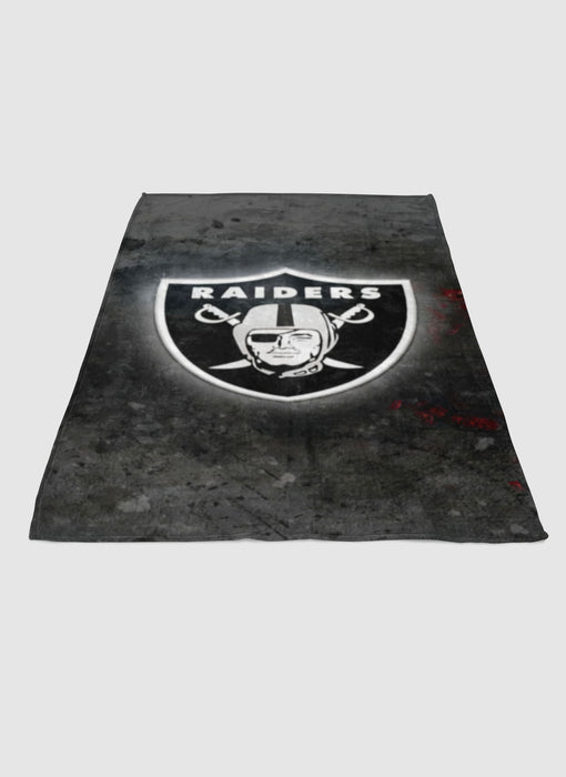 Oakland Raiders Black soft fleece blanket