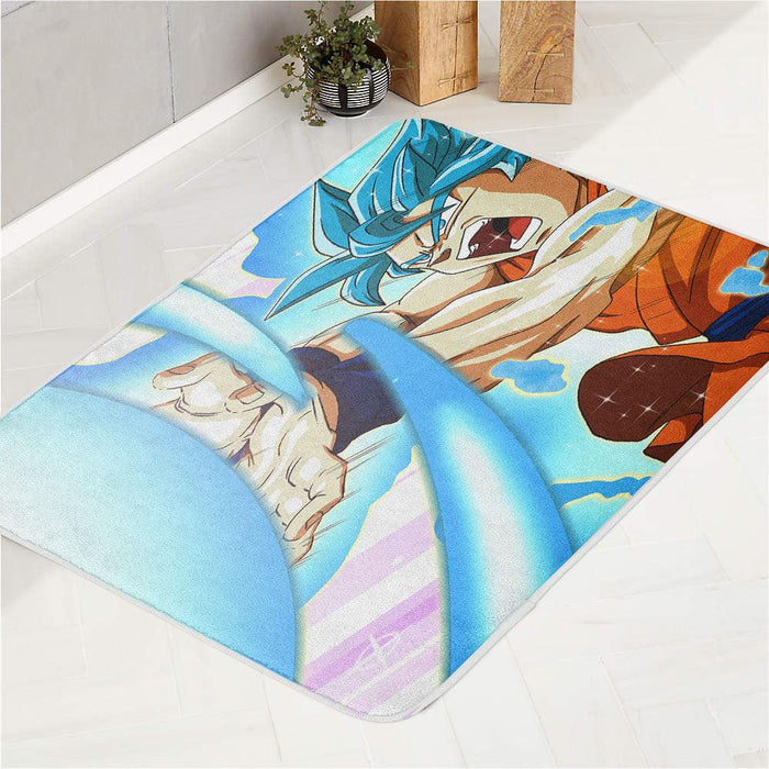 goku and kamehameha bath rugs