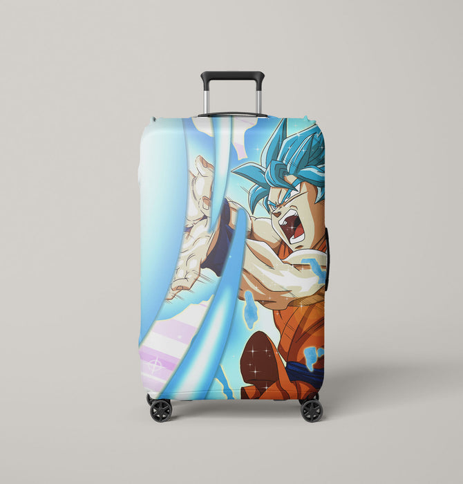 goku and kamehameha Luggage Covers | Suitcase