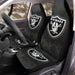 Oakland Raiders Black Car Seat Covers