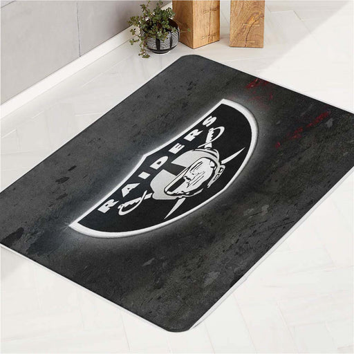 Oakland Raiders Black bath rugs