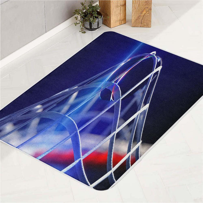 goal of hockey sport bath rugs