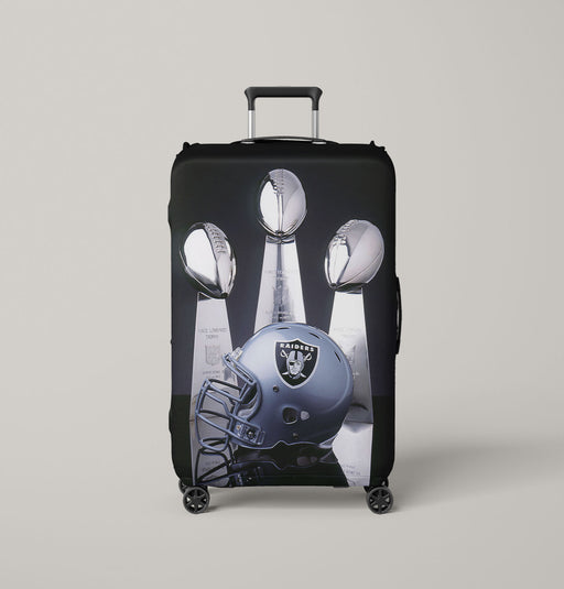 oakland raiders trophy Luggage Cover | suitcase
