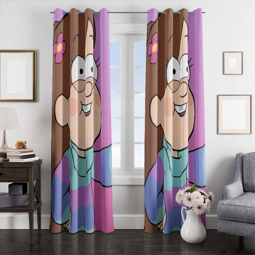 gravity falls mabel window curtains