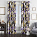 glitch square pattern abstract window Curtain