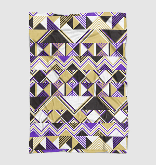 glitch square pattern abstract Ultra soft fleece blanket