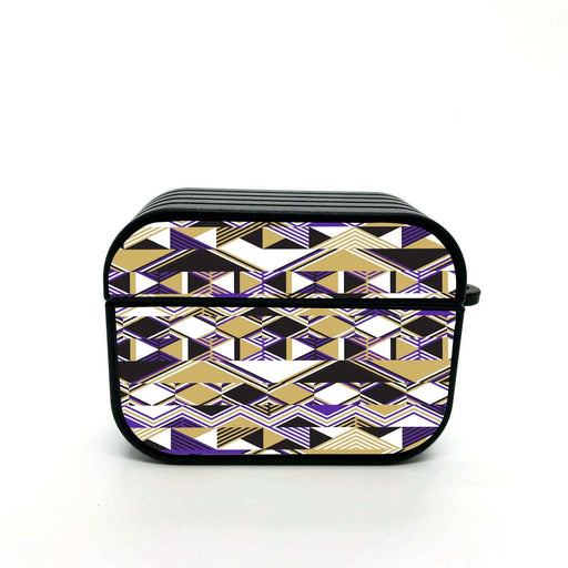 glitch square pattern abstract airpods case