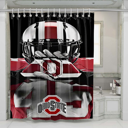 ohio state 3 shower curtains