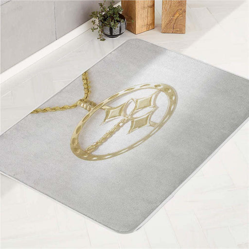 gold stuff pittsburgh steelers bath rugs