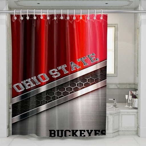 ohio state buckeyes 1 shower curtains