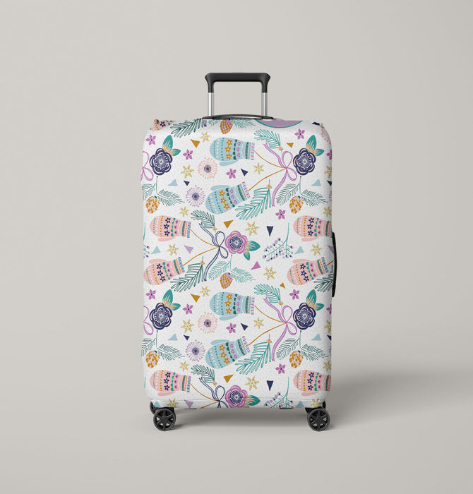 glove and christmas stuff Luggage Cover | suitcase