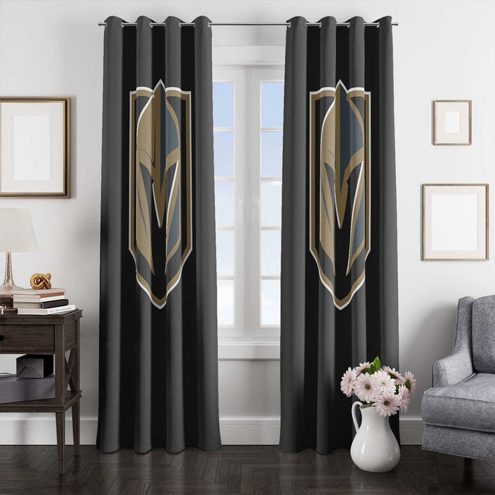 golden shield of vegas golden knights window Curtain