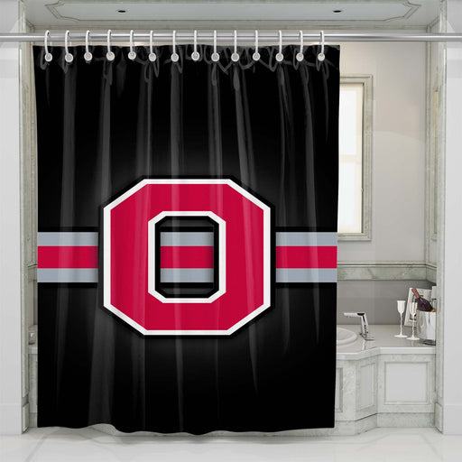 ohio state buckeyes 3 shower curtains