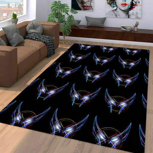 glow wolverine glass mask Living room carpet rugs