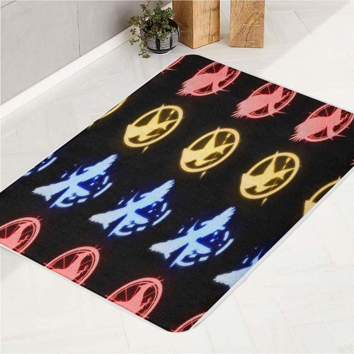 glowing mockingbird the hunger games bath rugs