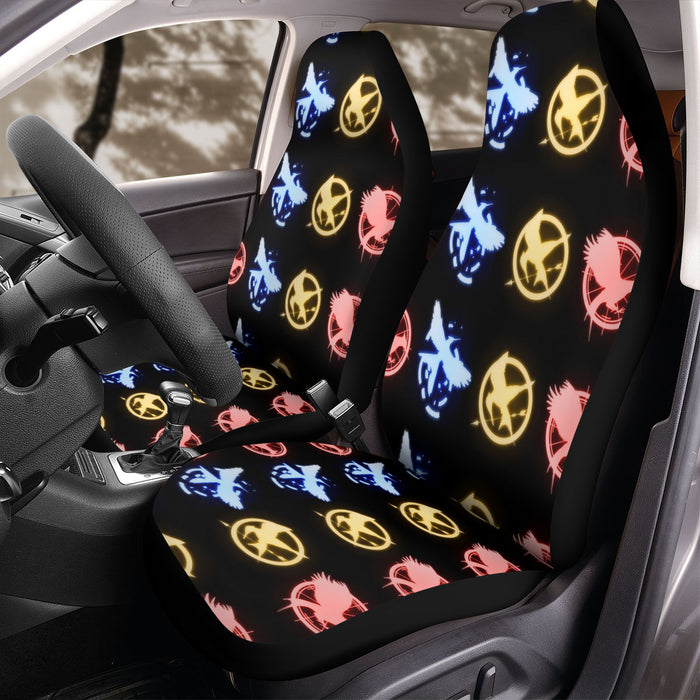 glowing mockingbird the hunger games Car Seat Covers