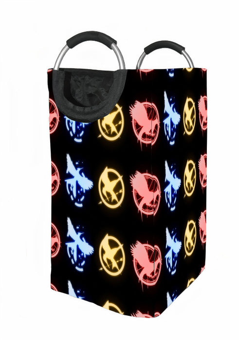 glowing mockingbird the hunger games Laundry Hamper | Laundry Basket