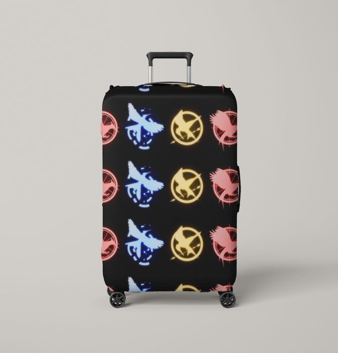 glowing mockingbird the hunger games Luggage Cover | suitcase