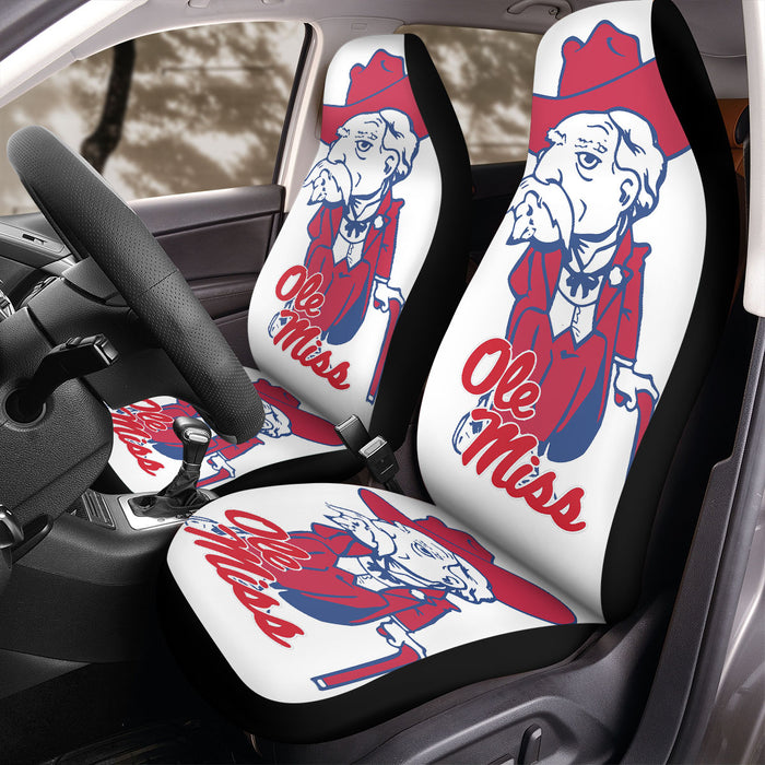 Ole Miss logo Car Seat Covers