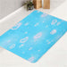 glowing of love blue sky bath rugs