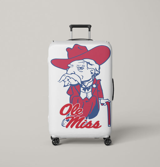 ole miss logo Luggage Cover | suitcase