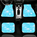 glowing of love blue sky Car floor mats Universal fit