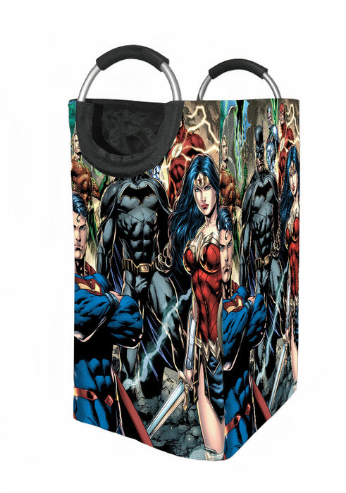 great character justice league comic Laundry Hamper | Laundry Basket