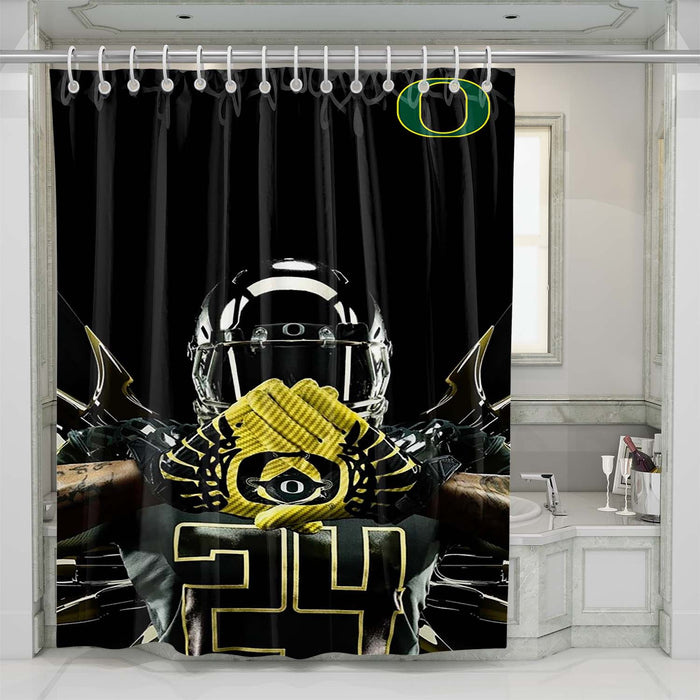 oregon ducks 1 shower curtains