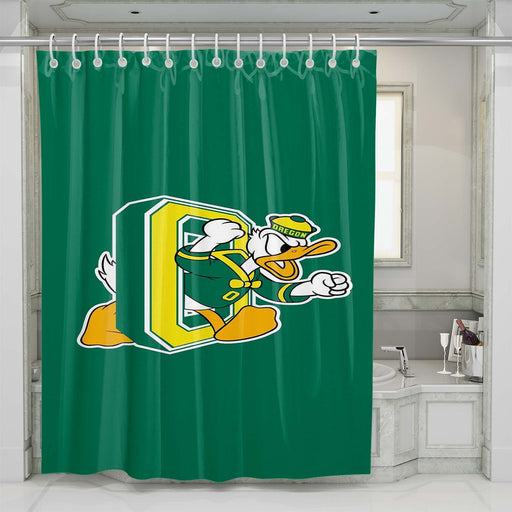 oregon ducks 2 shower curtains