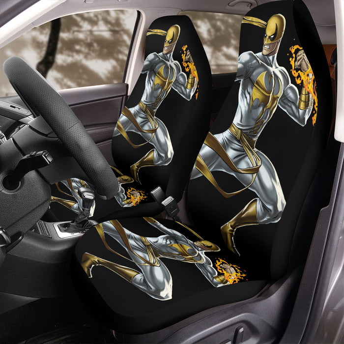 gold cloth iron fist marvel Car Seat Covers