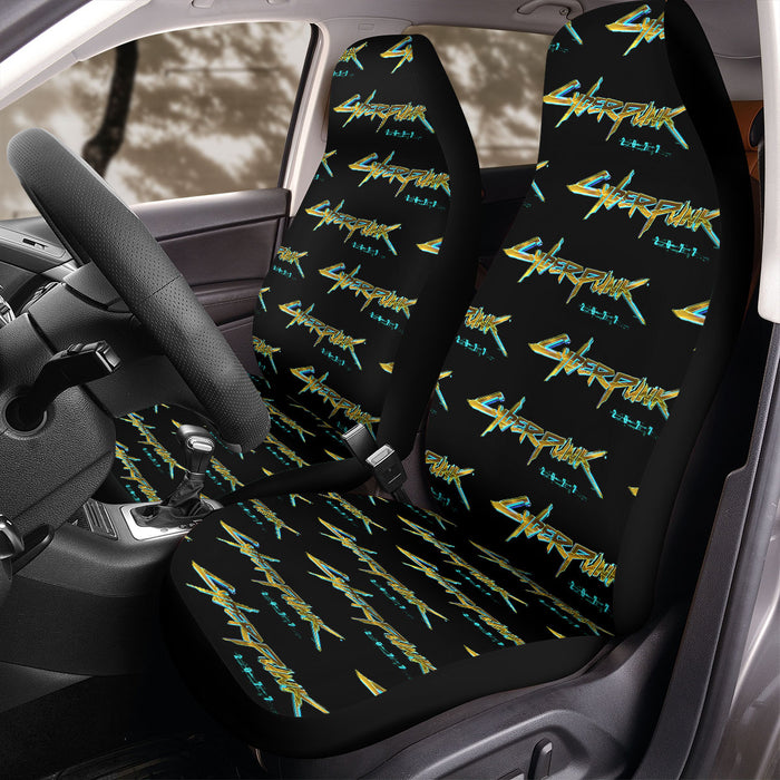 gold cyberpunk 2077 video game Car Seat Covers