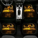 gold power iron fist Car floor mats Universal fit