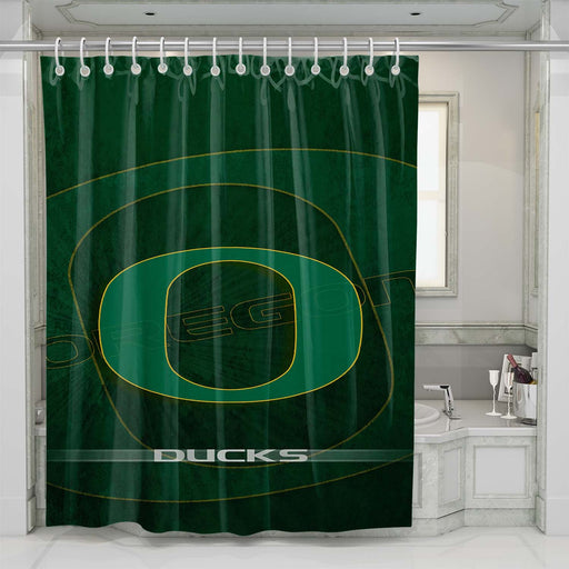 oregon ducks 3 shower curtains